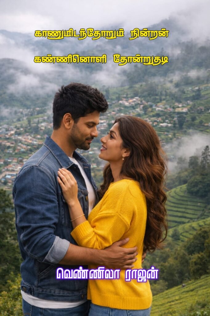 காணுமிடந்தோறும் நின்றன் கண்ணினொளி தோன்றுதடி